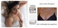bra straps clear 12mm width one size length soft supportive transparent lift support on models and white background