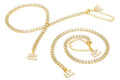 Rhinestone removable Gold Crystal Bra Straps, Multiple Sizes on white background