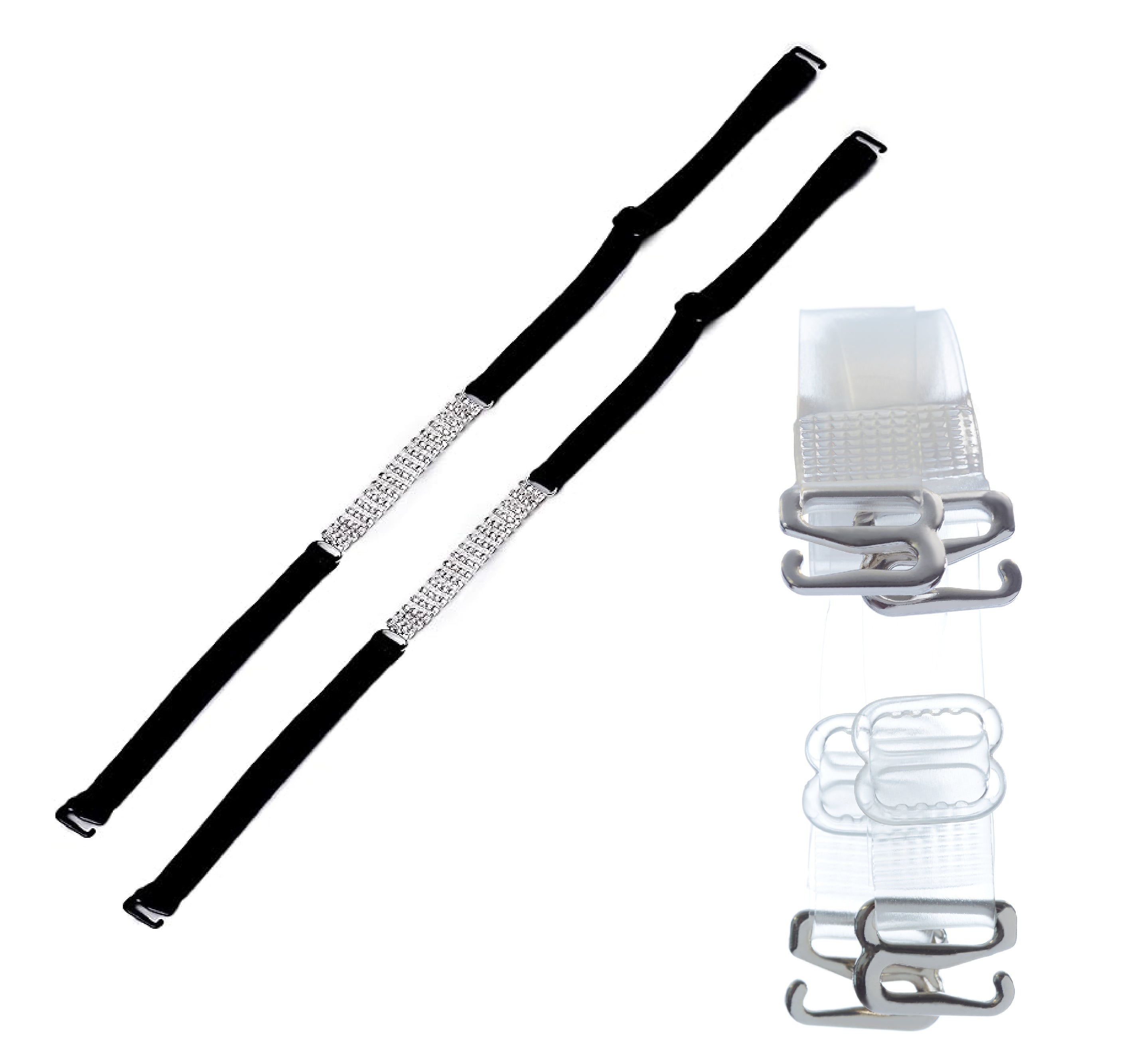 DIVA'S Replacement Bra Straps - Multiple Widths & Styles with Rhinestone Details