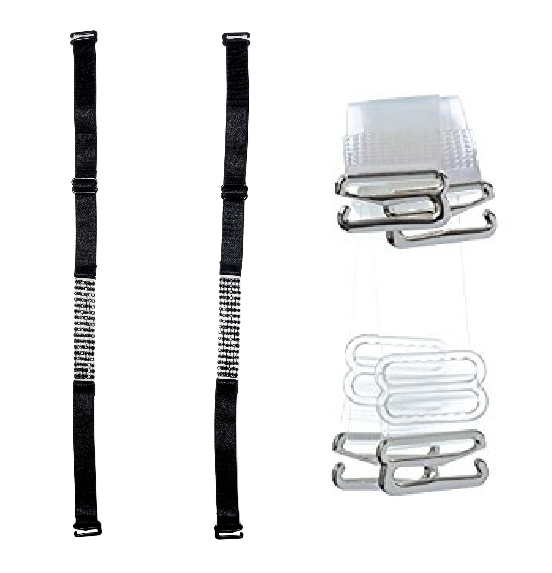 DIVA'S Replacement Bra Straps - Multiple Widths & Styles with Rhinestone Details